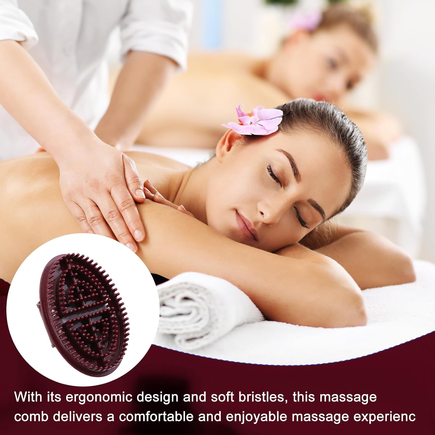 2 Pcs Meridian Massage Brush Full Body SPA Relaxation Massager Brush Acupressure Meridian Scalp Massage Full Body Relaxation Comb Beauty Salon Professional MeridianBrush for Massager Relaxations - Image 5