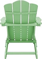 Vista 35 de KINGYES - Silla Adirondack plegable, sillas de patio de polietileno de alta densidad para todo tipo de clima, silla de césped con textura de madera