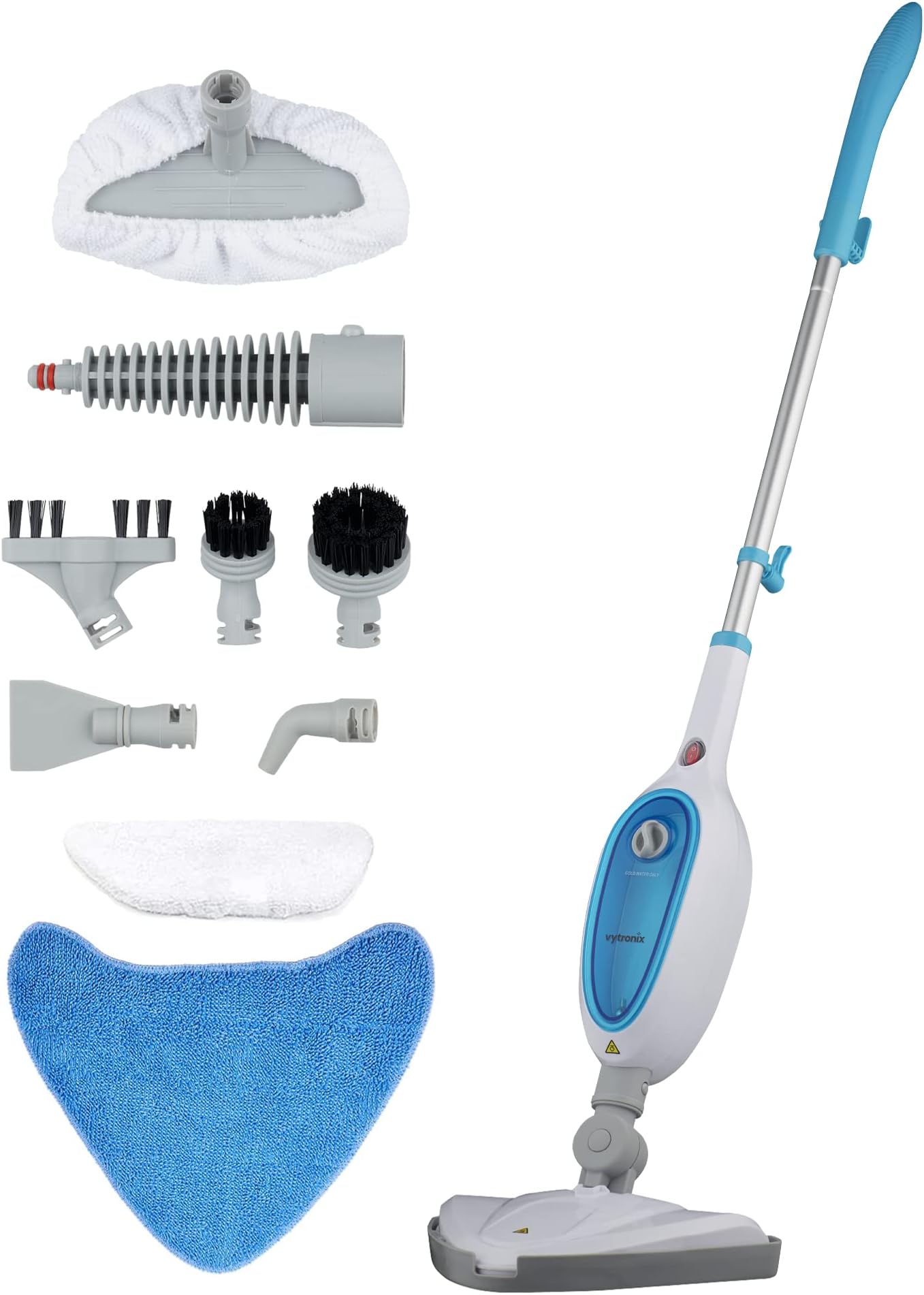 USM13 10-in-1 Multifunction Upright Steam Cleaner Mop | Kills 99.9% of Bacteria | Steamer For Cleaning Hard Floors, Carpets, Bathroom, Kitchen, Windows, Garments & Upholstery | 6m Power Cord