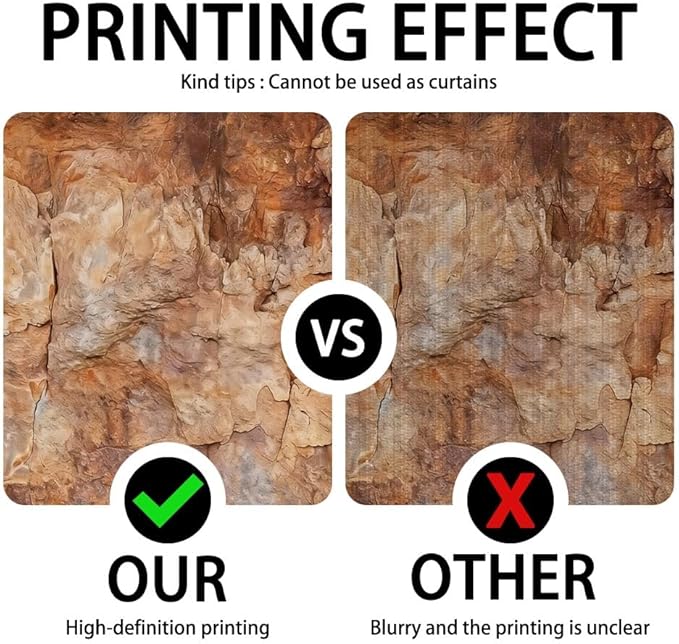 Fondo Fotográfico de Piedra Caverna 8x6FT Marrón para Fotografía miniatura 6