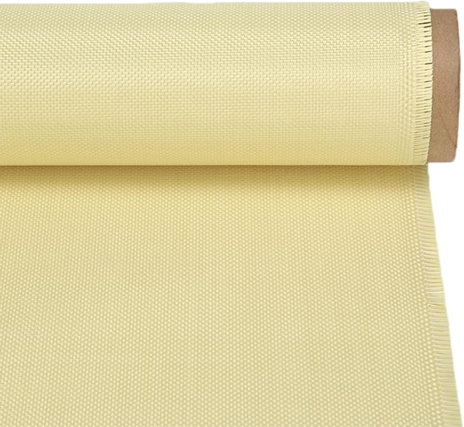 Fabric, Kevlar Fabric, 1mx1m Folded 1000D Kevlar Sheet 200G Aramid Plain Weave Cut Resistant High Strength Yellow Cloth