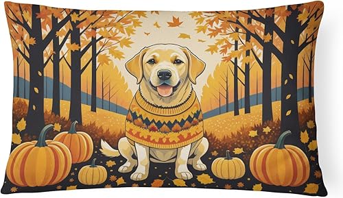 Miniatura 6 de Caroline's Treasures DAC1080PW1216 Westie - Almohada decorativa de tela otoñal, lavable a máquina, para interiores y exteriores, para sofá, cama o