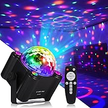 Party Lights Disco Ball Light,Dj Disco Light Sound Activated LED Light 6 Colors for Home Room Dance Parties Birthday Karaoke Halloween Christmas Wedding Show Club Decorations
