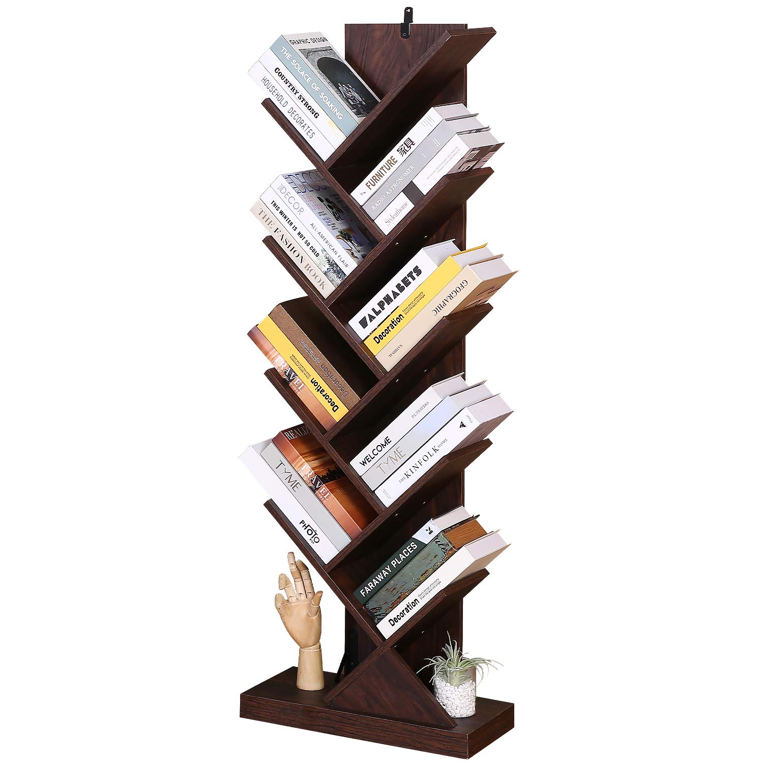 Buy Homdox 9Tier Tree Bookshelf, Floor Standing Bookcase for CDs