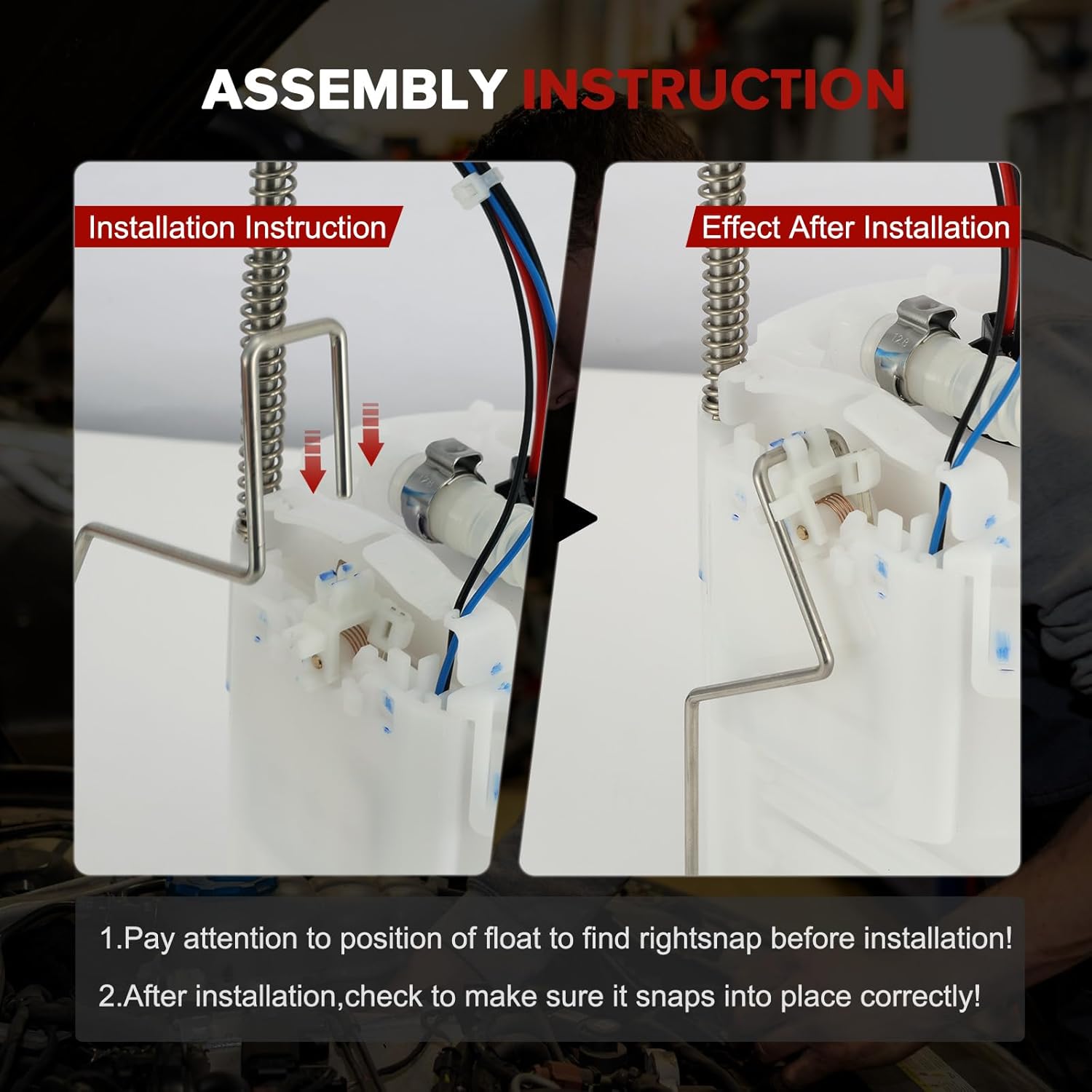 E8733M Electric Fuel Pump Module Assembly Compatible with Honda CR-V 2.4L L4 2002 2003 2004 2005 2006 Replaces# P76394M FG0963