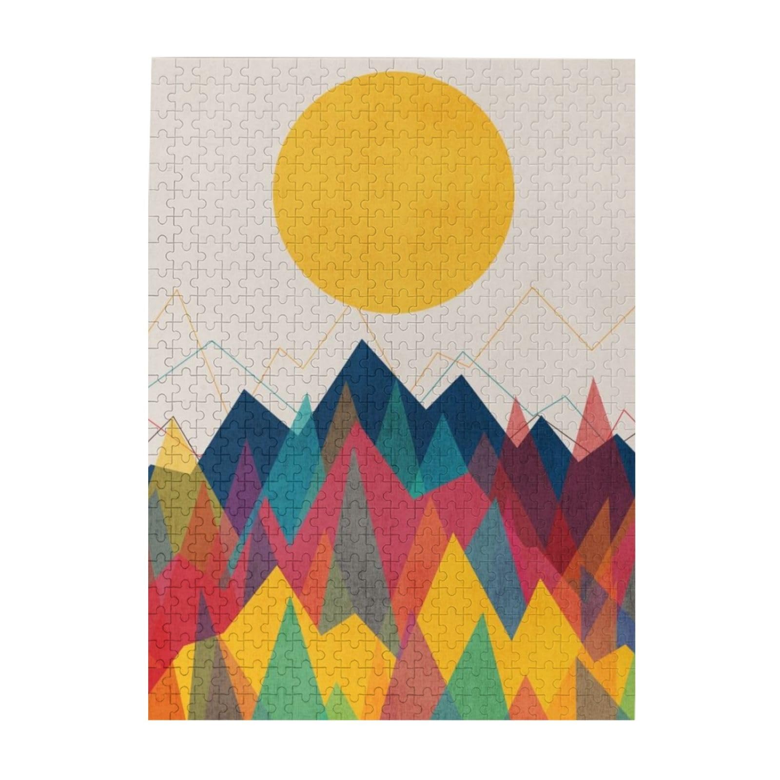 Amazon.co.jp: 500ピース ジグソーパズル カラフルな幾何学模様