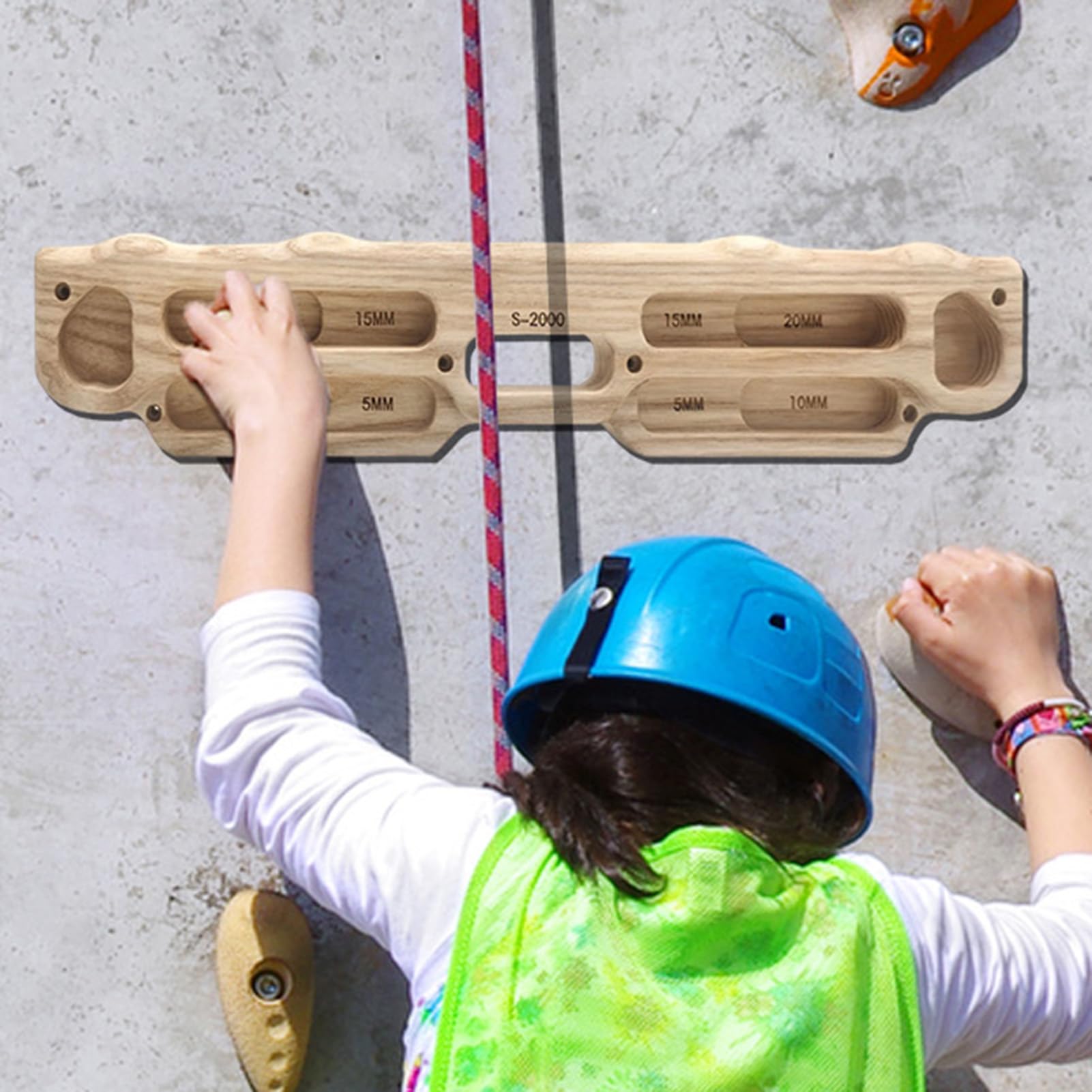 Teclado de escalada - Tabla de entrenamiento de madera de fresno de 50 cm