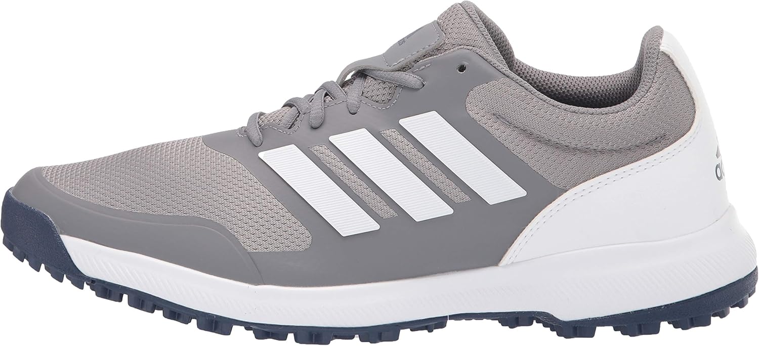 adidas Men's Tech Response 2.0 Golf Shoes, Footwear White/Core Black, 0 Tech Response 2.0 Spikeless Golf Shoes 7 Wide Grey