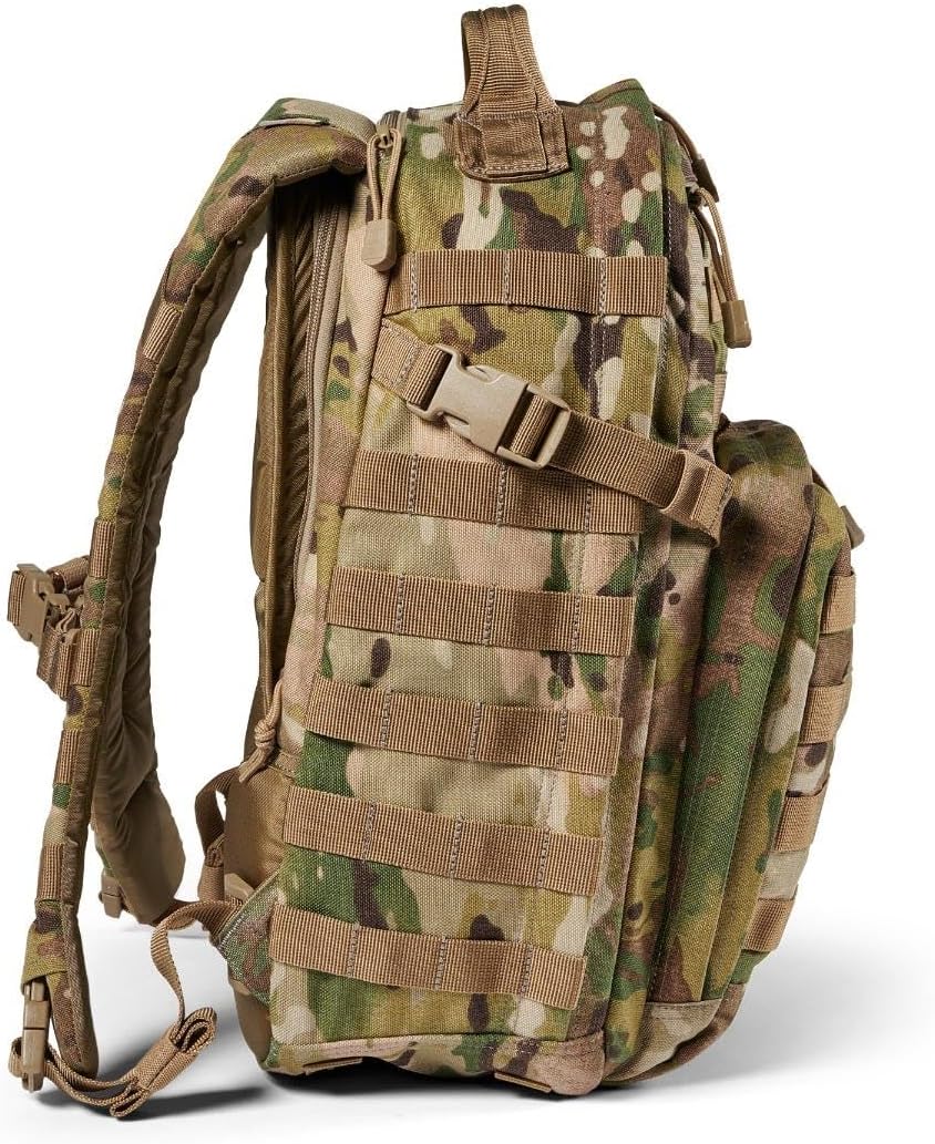 5.11 Tactical Backpack, RUSH 12 2.0 Military Survival Molle Back Pack with Laptop Compartment, Small, 24L, Multicam, Style 56562ABR - Image 6