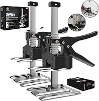 XClifes Labor Saving Arm Jack Handle 2 Pack - 450LB Dynamic Load, 6.69" Lift for Tiles, Doors, Cabinets - Multi-Function Construction Jack