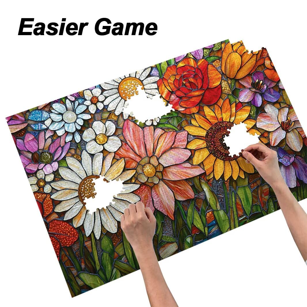Puzzle dla dorosłych 1500, kwiaty puzzle dla dorosłych -4838