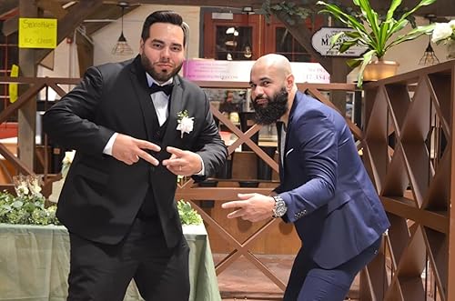 Miniatura 3 de Wangyue Suit Men 3 Piece Wedding Suit Elegant Slim Fit Mens Suits Notched Lapel Blazer Single Breasted Vest and Pants