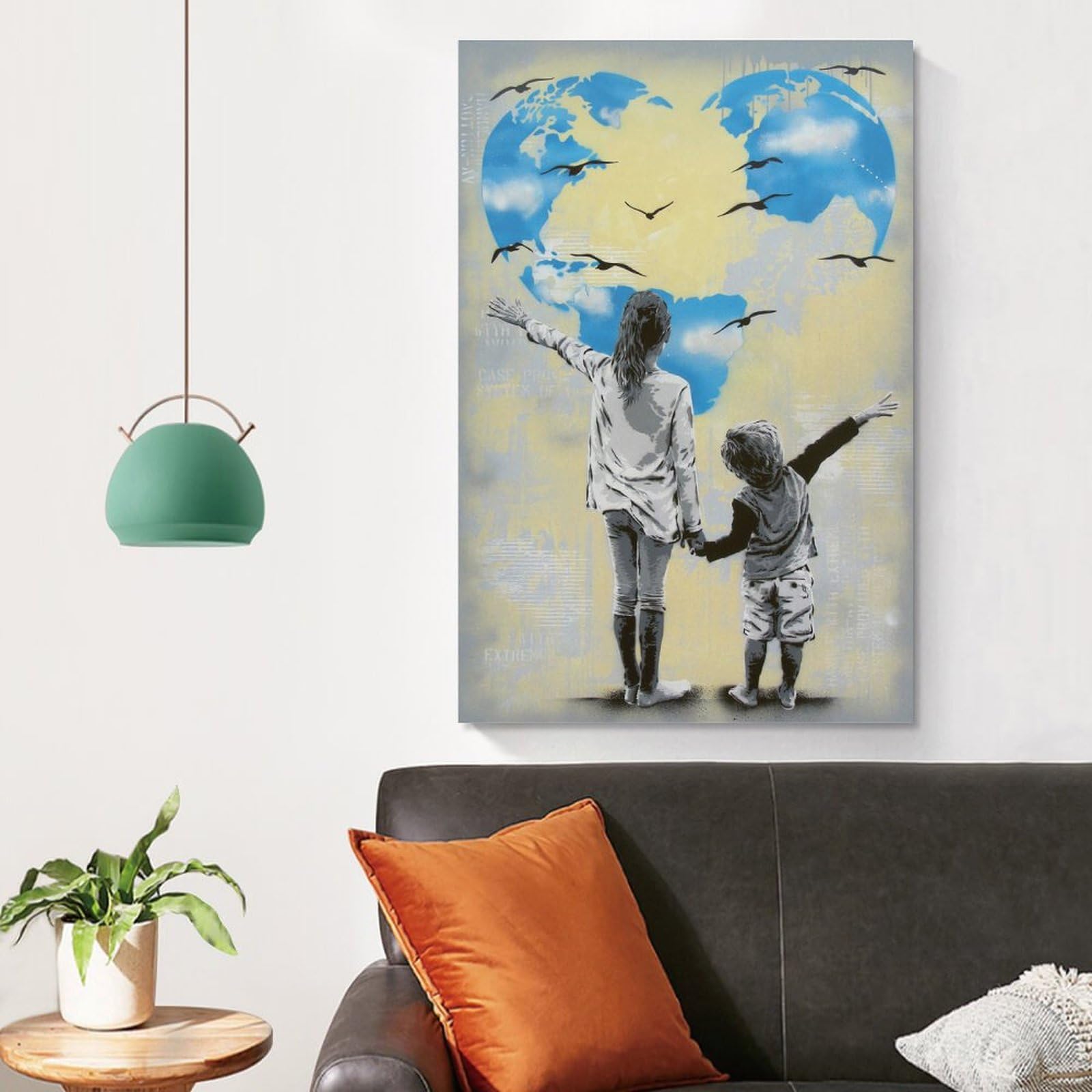 アートパネル 愛とお金 飾り絵 ポスター(30×40cm） 40cm x 30cmサイズの