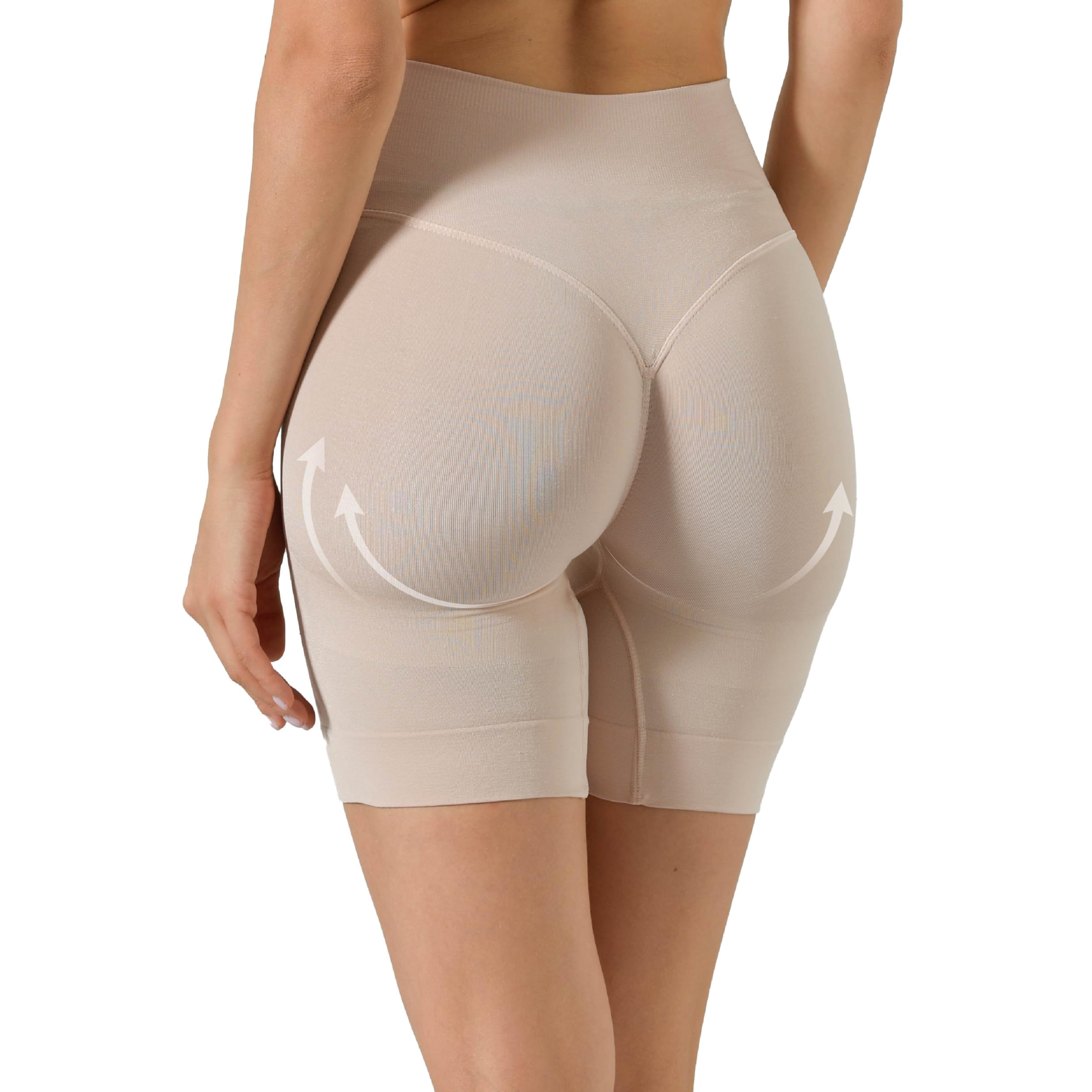Risalti Braga Faja Reductora Mujer Short Push Up - Bragas Fajas Levanta Gluteos, Pantalon Moldeador Mujer Invisible, Leggings Corto en Microfibra Sin Costuras, Shapewear Vientre Plano