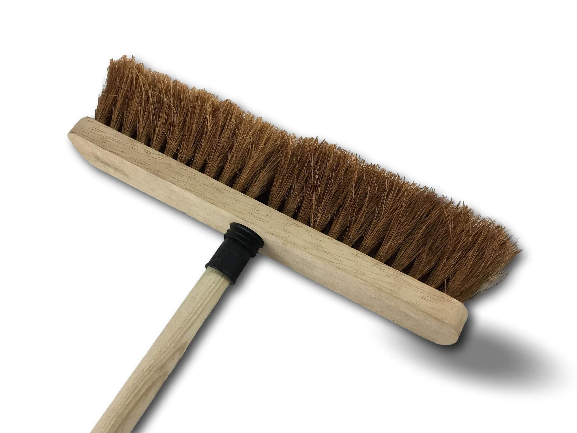 Kibros Balai ménage Fibres Coco Naturel Longues 37,5 cm Manche Bois