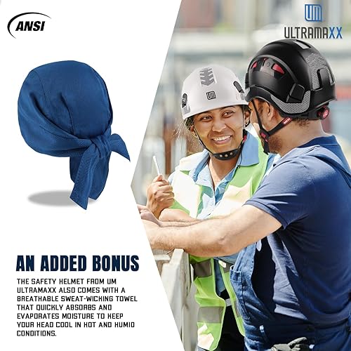 Miniatura 2 de Safety Helmet Hard Hat, ANSI Z89.1 Approved Lightweight Vented Work Helmet, 6-Point Adjustable Ratchet Suspension Hardhat Ideal for Industrial and
