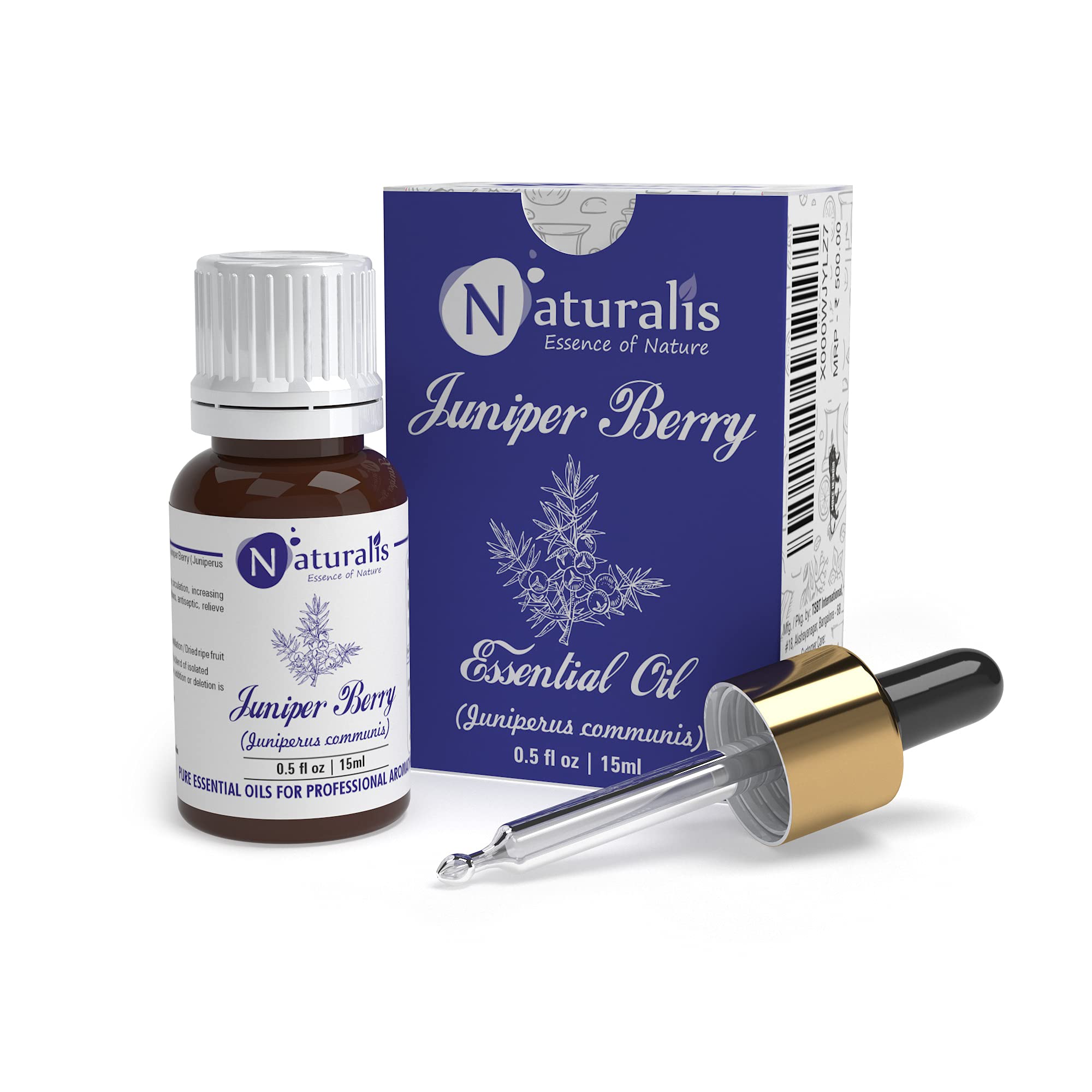 Naturalis Essence of Nature Juniper Berry Essential Oil 100% Pure, Natural & Undiluted Therapeutic Grade for Skin Care, Scars, Acne, Anti Aging - 15ml (B076ZPX3W4) Amazon Price History, Amazon Price Tracker