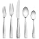 Hudson Essentials 40-Piece Hammered Stainless Steel 18/10 Flatware Silverware Set, Service for 8 (40-Piece Set)