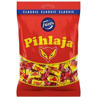 Fazer Pihlaja "Fox Candy" Classic Finnish Rowan Berry Marmalade Candy Bag