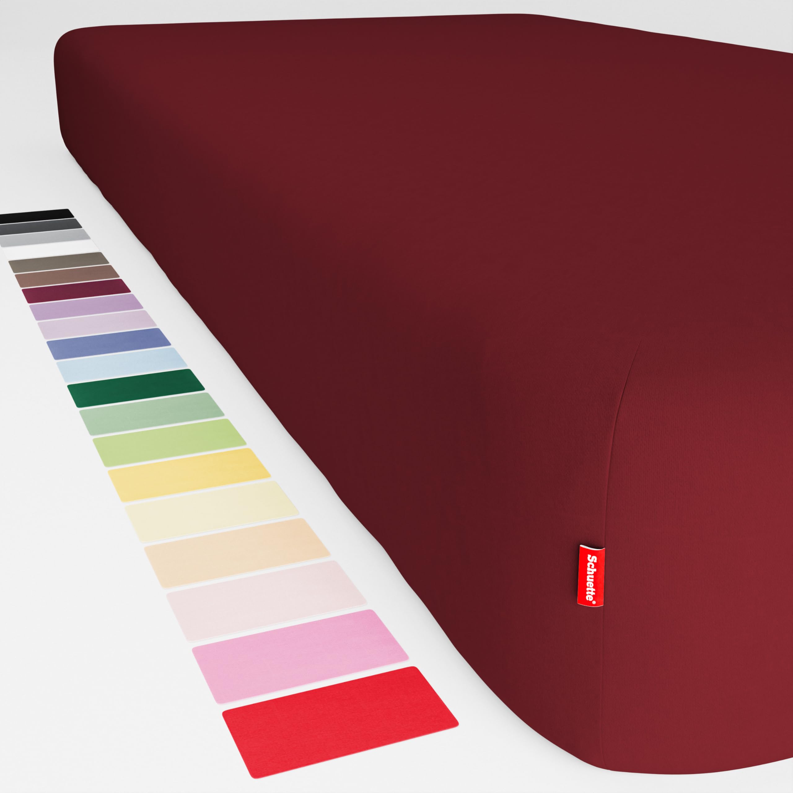Drap-housse 100x200 cm doux et moelleux pour des nuits sereines bordeaux