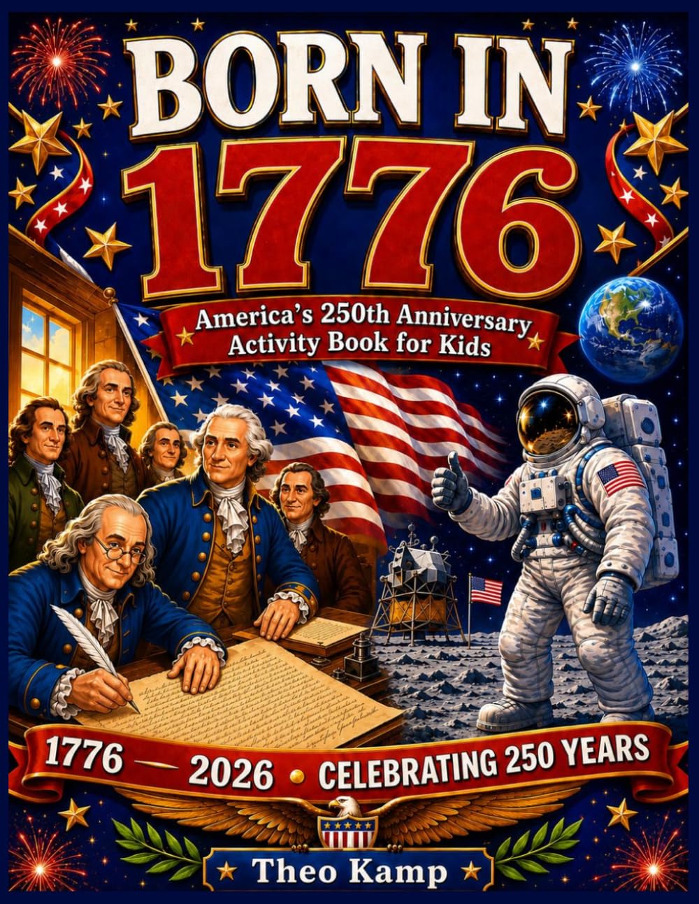 BORN IN 1776: America’s 250th Anniversary Activity Book for Kids