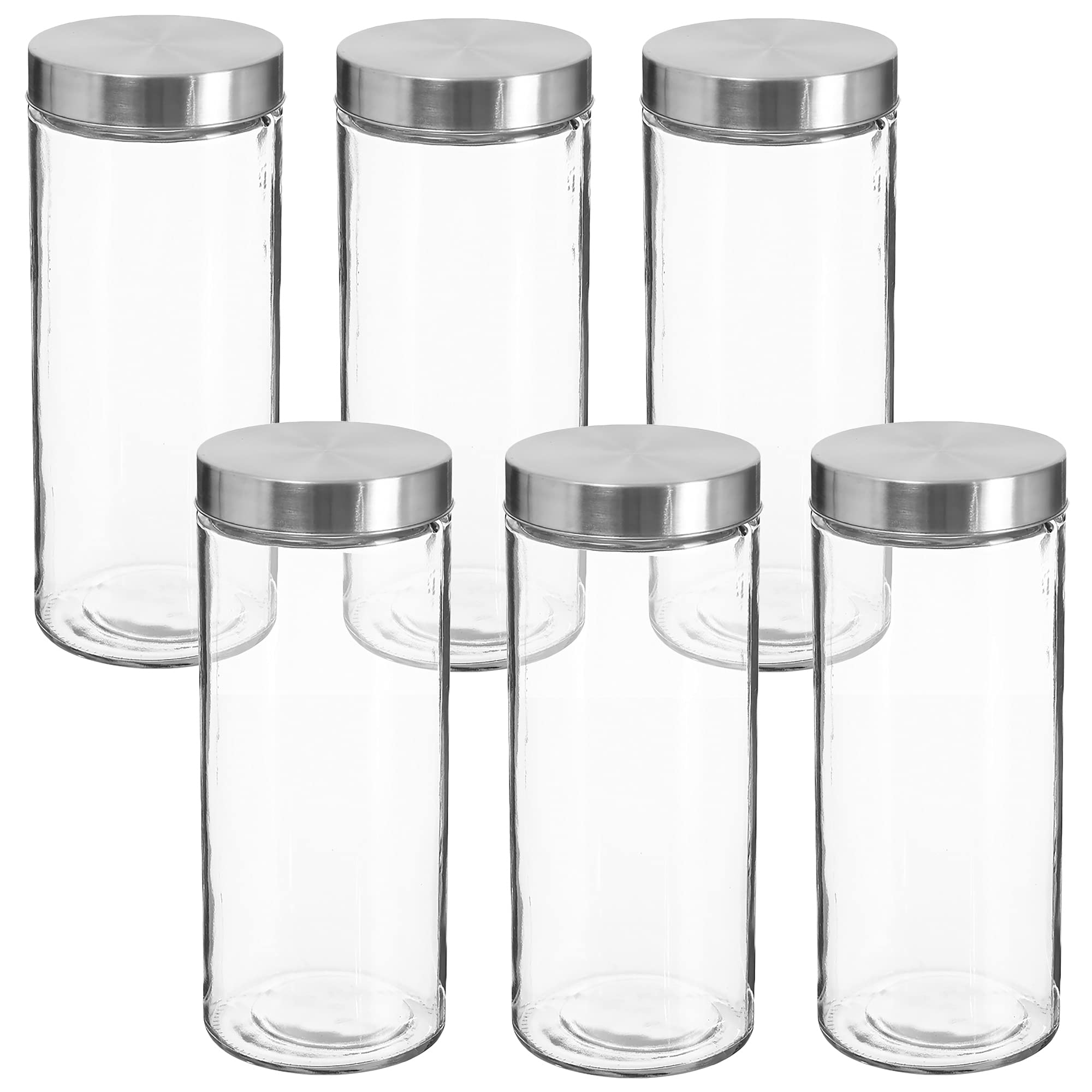 Set aus 6 Gläsern + Edelstahl 2 L.