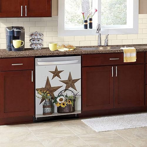 Miniatura 6 de Funda magnética magnética para lavavajillas con texto en inglés "Every Day Is A New Beginning", cubierta magnética para puerta de lavavajillas,