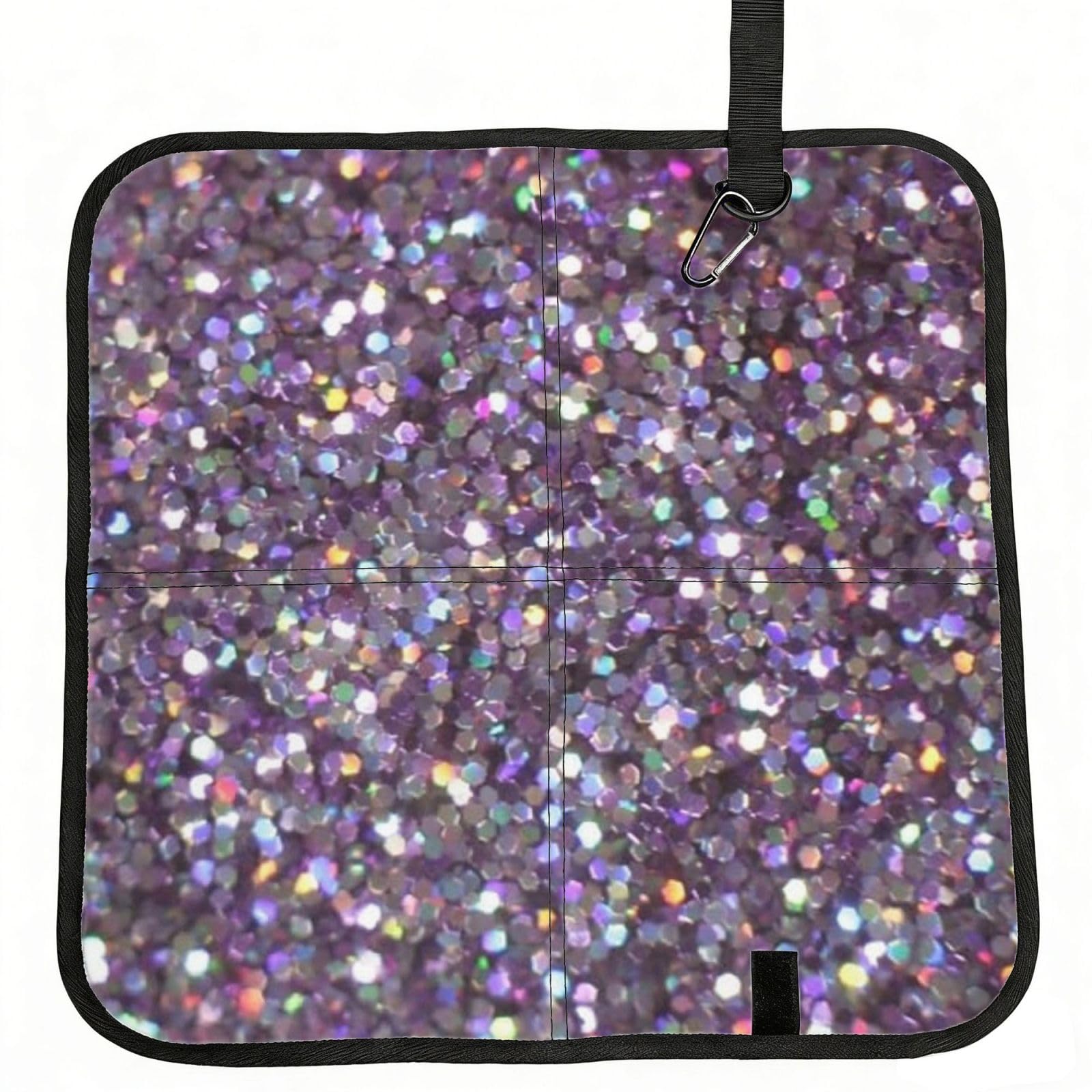 ERCgad Sequin Pattern Print Foldable Seat Cushion Portable Chair Pad Lightweight Travel Outdoor Office Home