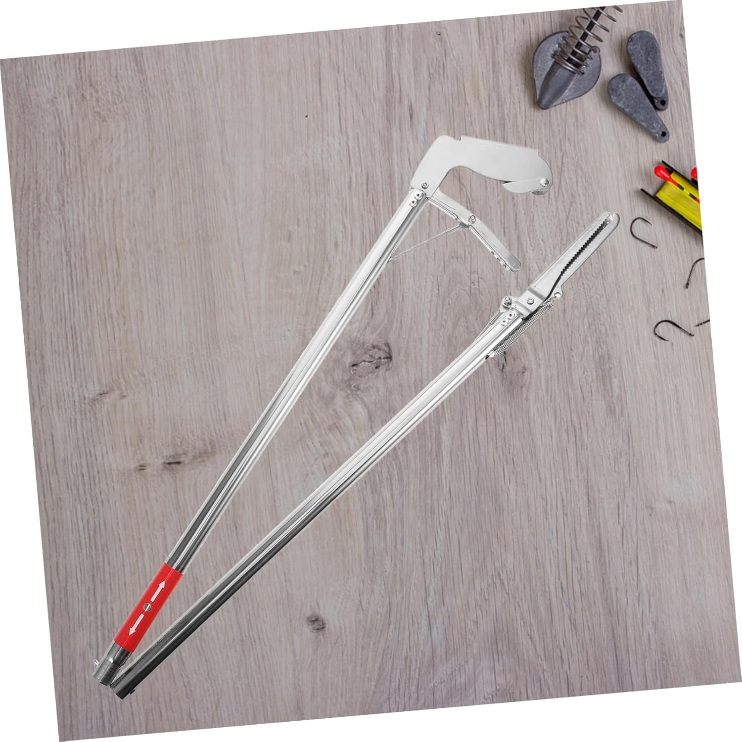 YARNOW Stainless Steel Snake Catcher Tool Folding Reptile Grabber with Non Slip Grip for Outdoor Catching Fishing and Agricultural Use Versatile and Practical Snake Grabber