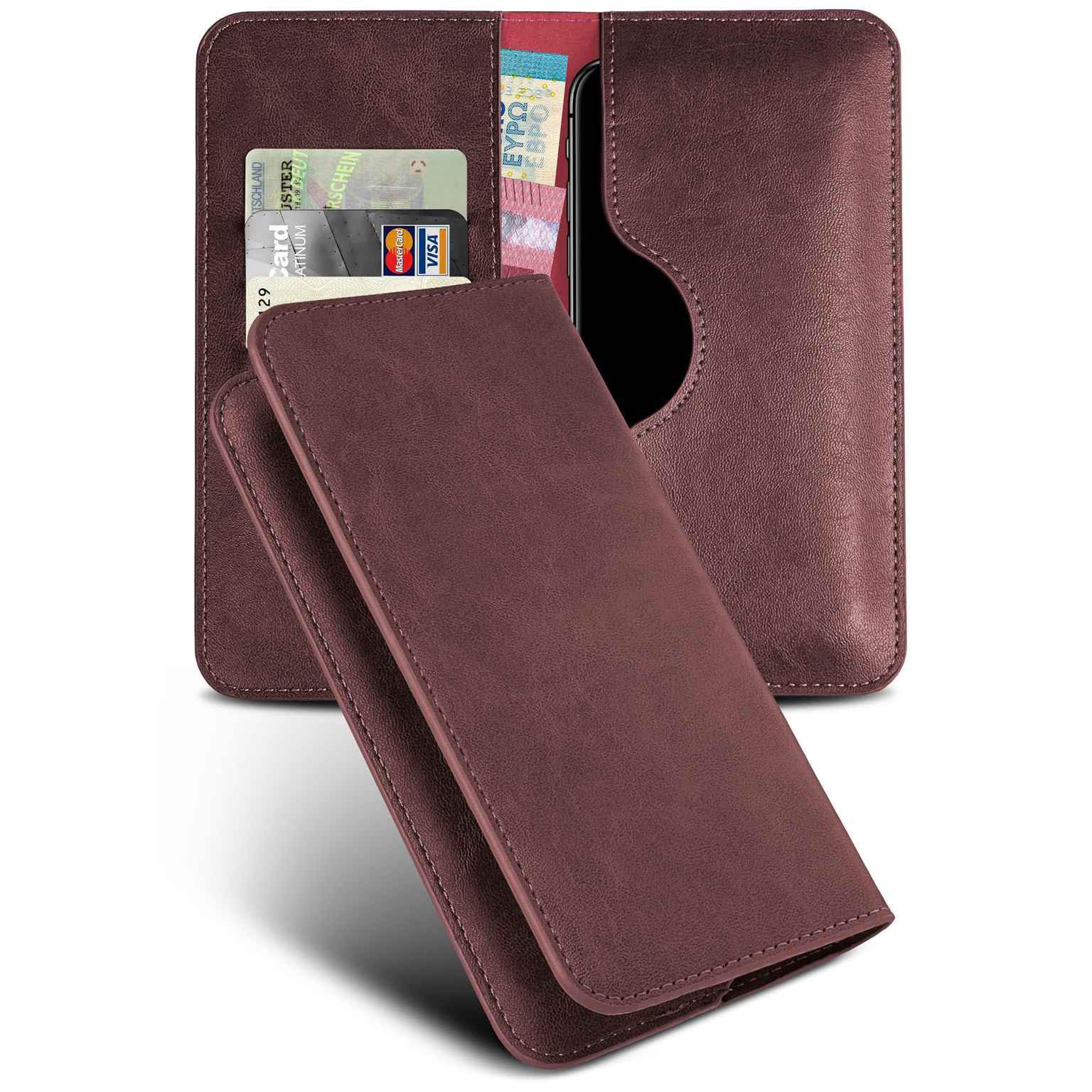 Étui Poco X8 Pro Max moex bordeaux avec compartiment cartes - 8