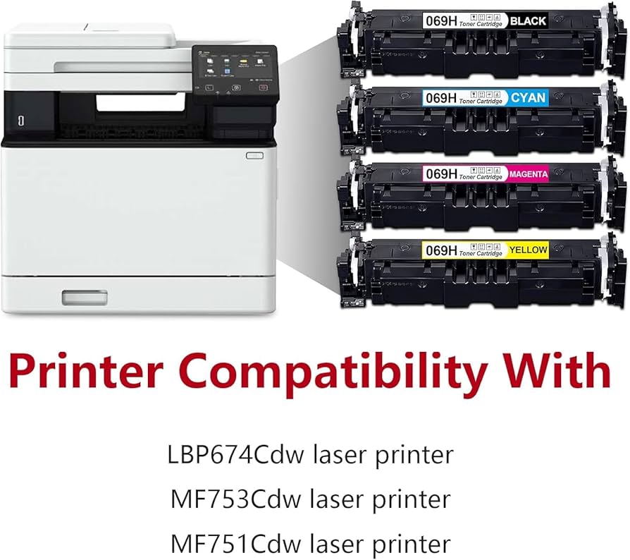 プリンター・複合機 Canon 069 H Laser Cartridge Canon High Capacity Black Toner Cartridge 069 H for Laser