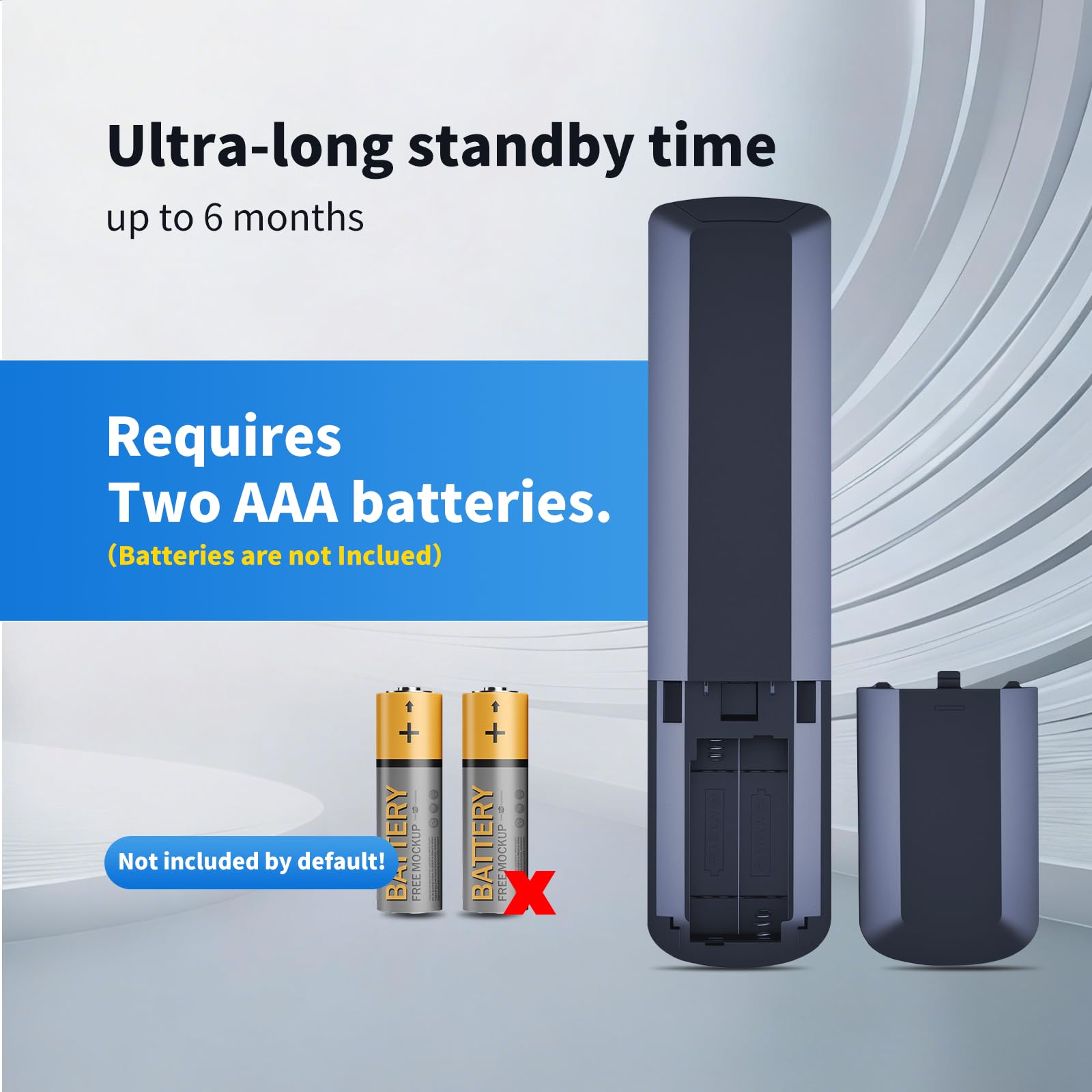 ZWP Telecomando vocale di ricambio per proiettore Aurzen Boom mini, EAZZE D1G, per GooDee GD500 Plus Smart Projector
