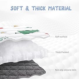 Baby Play Mat 50 X 50 Playpen Mat Thicken One-Piece Baby Crawling Mat Non-Slip Cushioned Baby Floor Play Mat Activity Playmats for Babies and Toddlers Infants Play & Tummy Time (50x50, Tree)