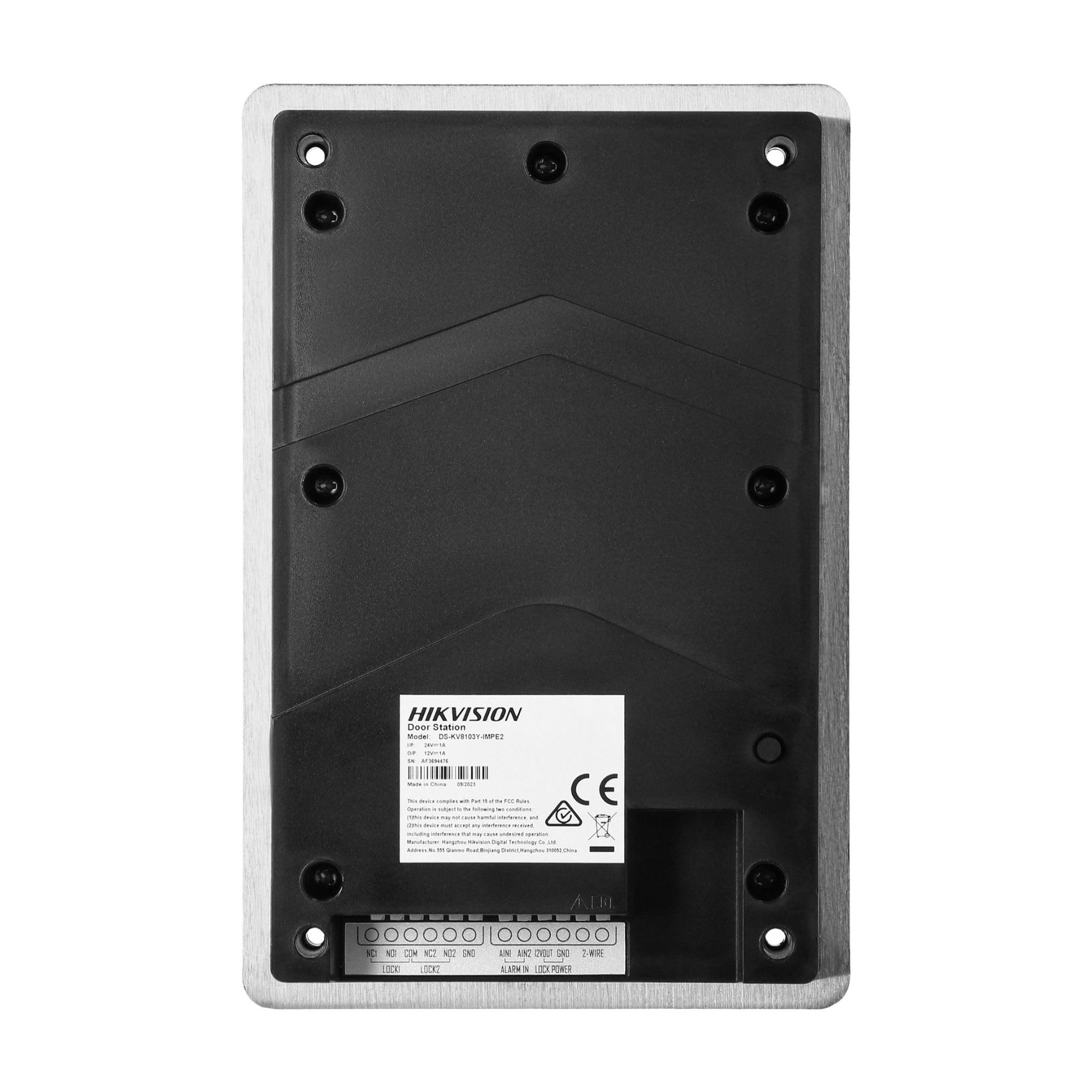 Hikvision Visiophone IP 2MP 1 Bouton IP65