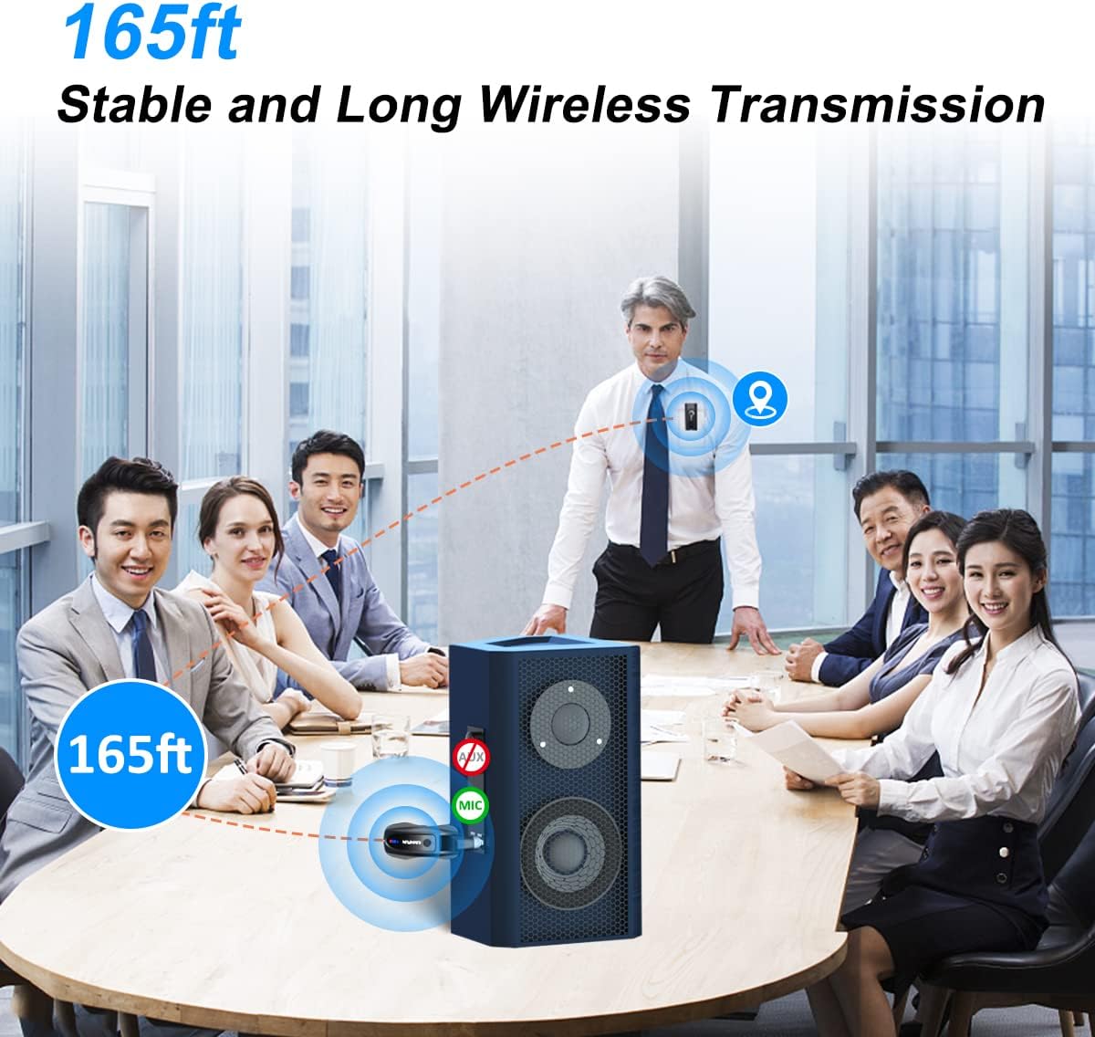 Components of the KIMAFUN KM-G70 Wireless Microphone System