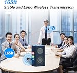 KIMAFUN Wireless Microphone System, 2.4G Wireless Microphone Headset and Lavalier Lapel Mics 2 in 1 for Speaker, PA, Audio Mixer, Teaching, Preaching, Public Speaking, KM-G70(1TX1RX)