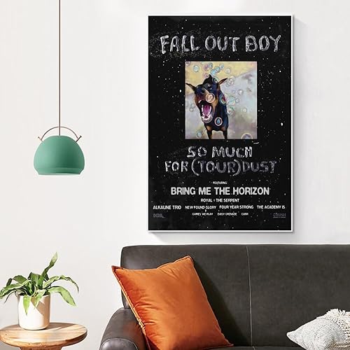 Miniatura 5 de 1 póster de lienzo con texto en inglés "Fall Out Boy So Much (for) Stardust", decoración de dormitorio, paisaje, oficina, regalo de cumpleaños de