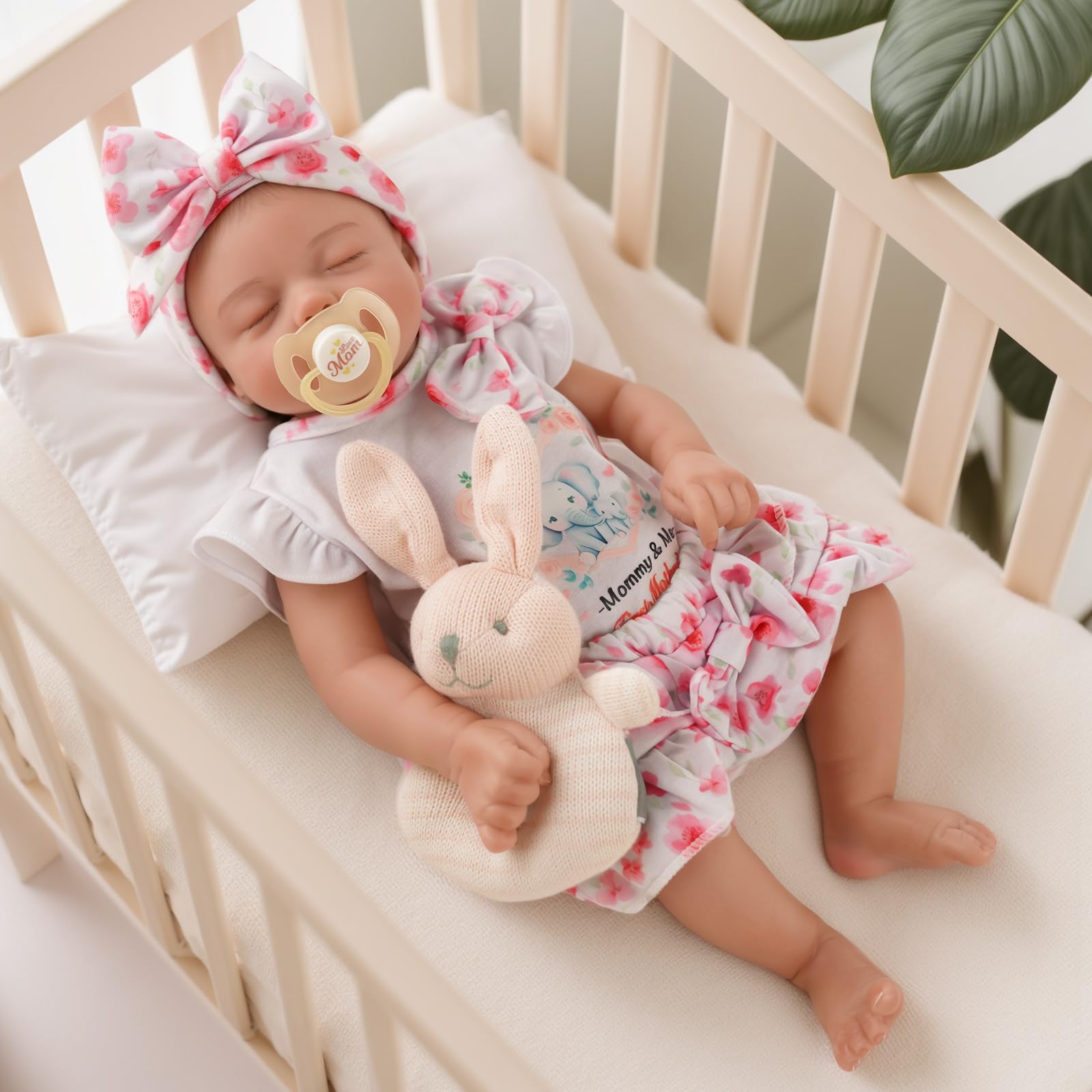 BABESIDE Reborn Baby Dolls Girl, 17 Inch Lifelike Reborn Doll with Full Vinyl Body - Image 4