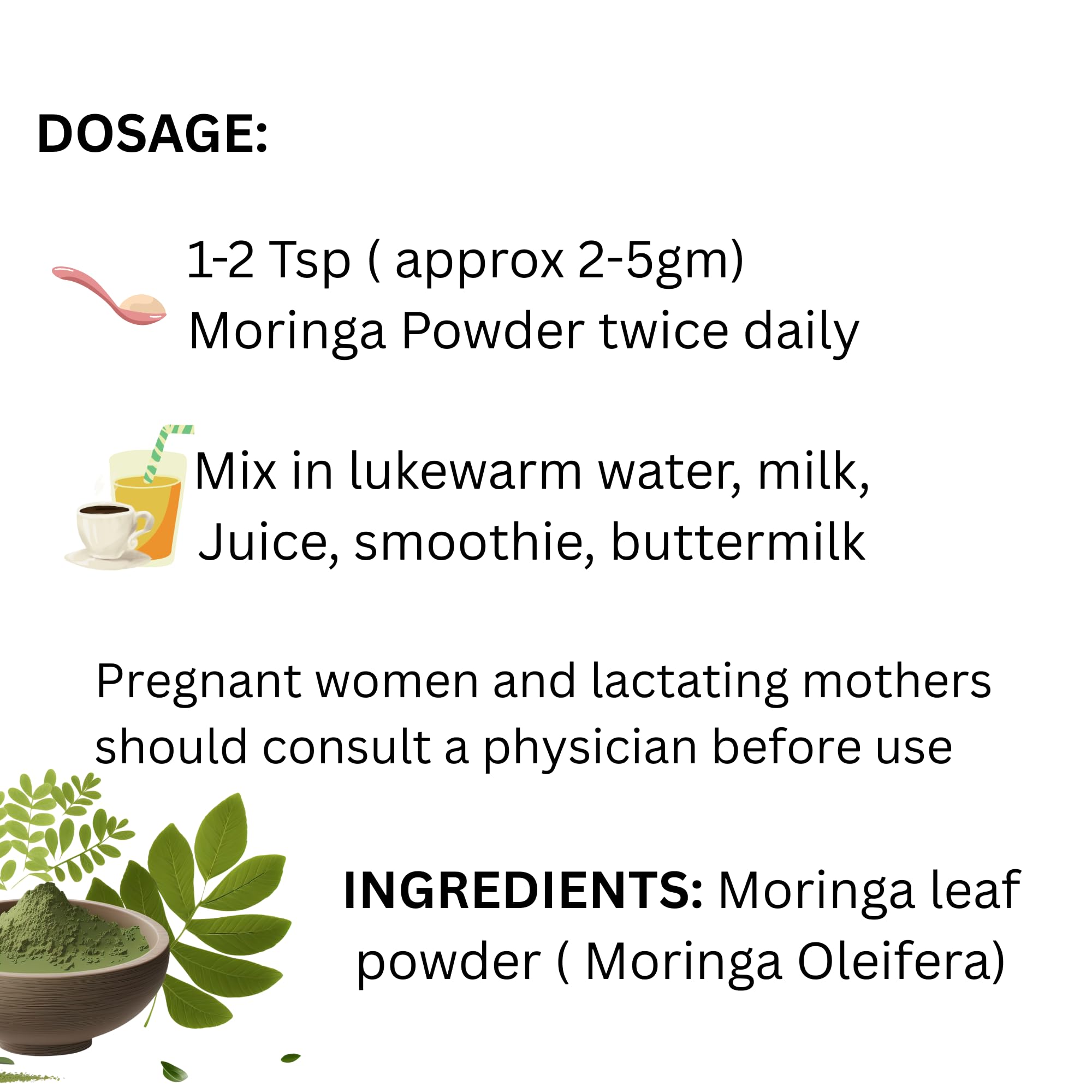 Moringa Powder – 200gm | 100% Natural Ayurvedic Superfood | Rich in Antioxidants, Vitamins & Minerals | Supports Immunity, Energy & Daily Nutrition — Amazon image 6