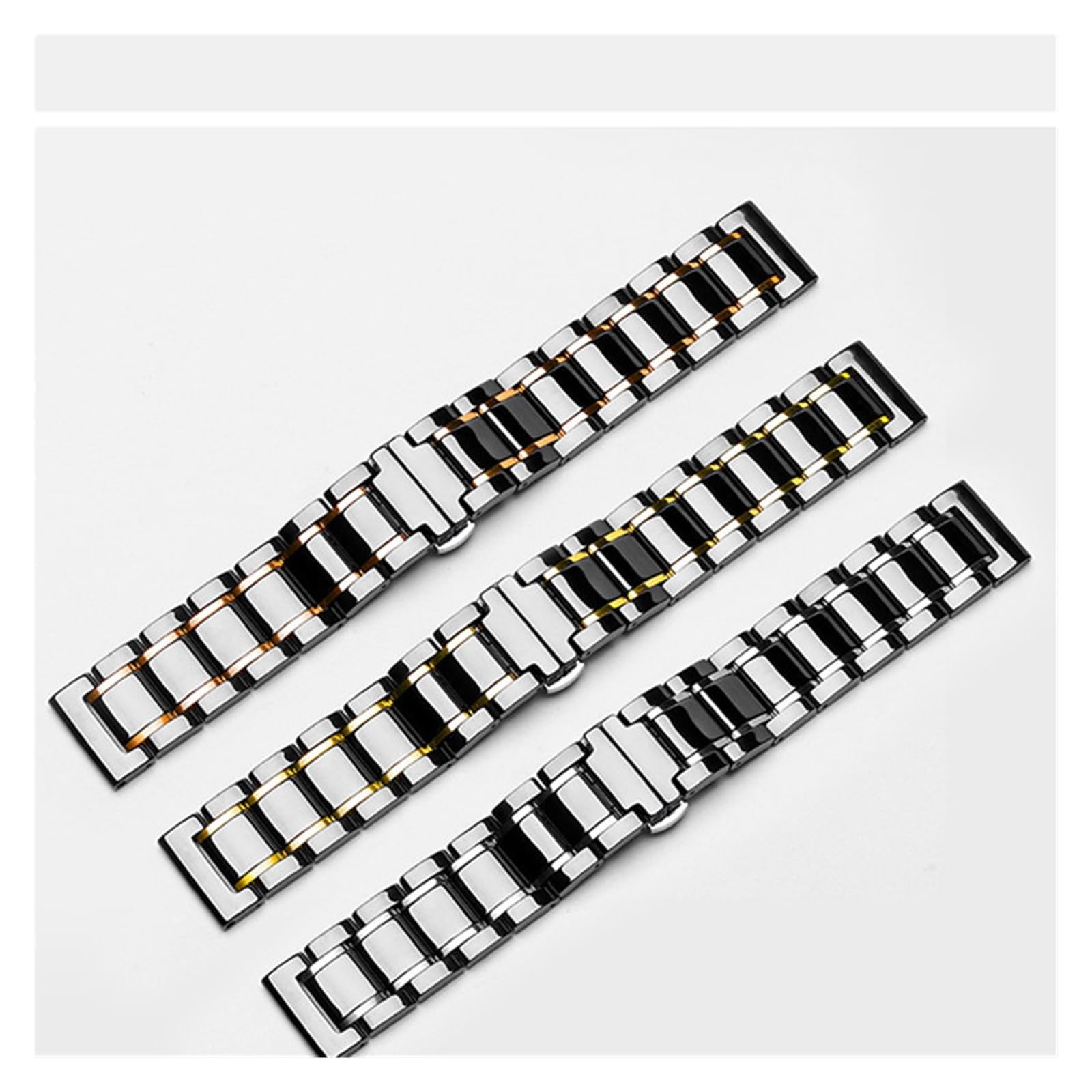 YGUK0J Pasek ceramiczny No Gaps Pasek kompatybilny z Galaxy Watch 4 5 Pro 44 mm 40 mm 45 mm Bransoleta kompatybilna z Galaxy Watch 4 Classic 42 mm 46 mm
