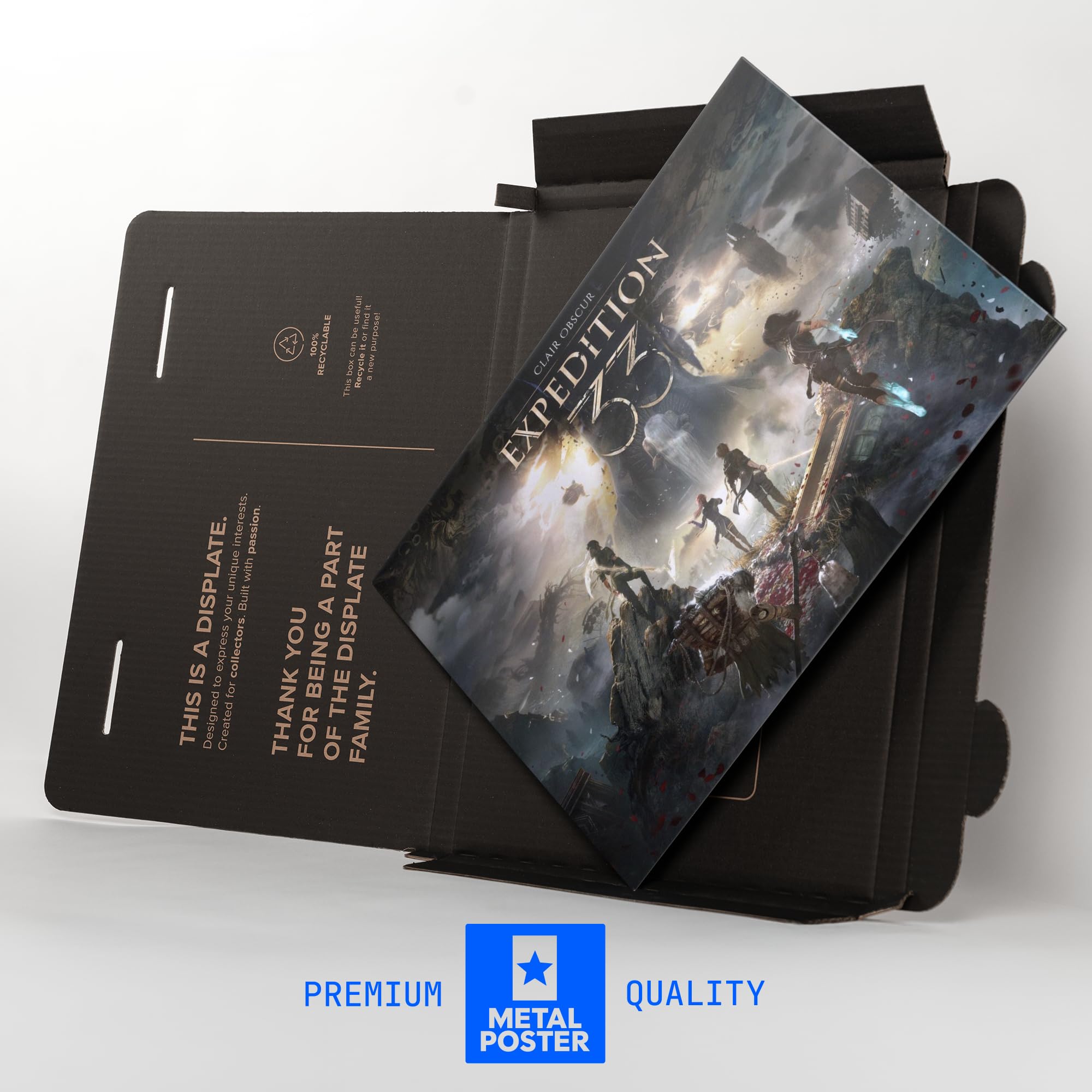 Displate Officiel Clair Obscur: Expedition 33 Poster - Métallique Fixation Magnétique Licence Officielle Image Affiche de Haute Qualité 45 cm x 32 cm