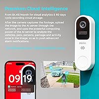 Vista 5 de Vicohome DB3 2K Smart Video Doorbell with Chime, Home Security Battery Camera Wireless, Audible Alarm, Easy to Setup, Human Detection,Two Way Audio