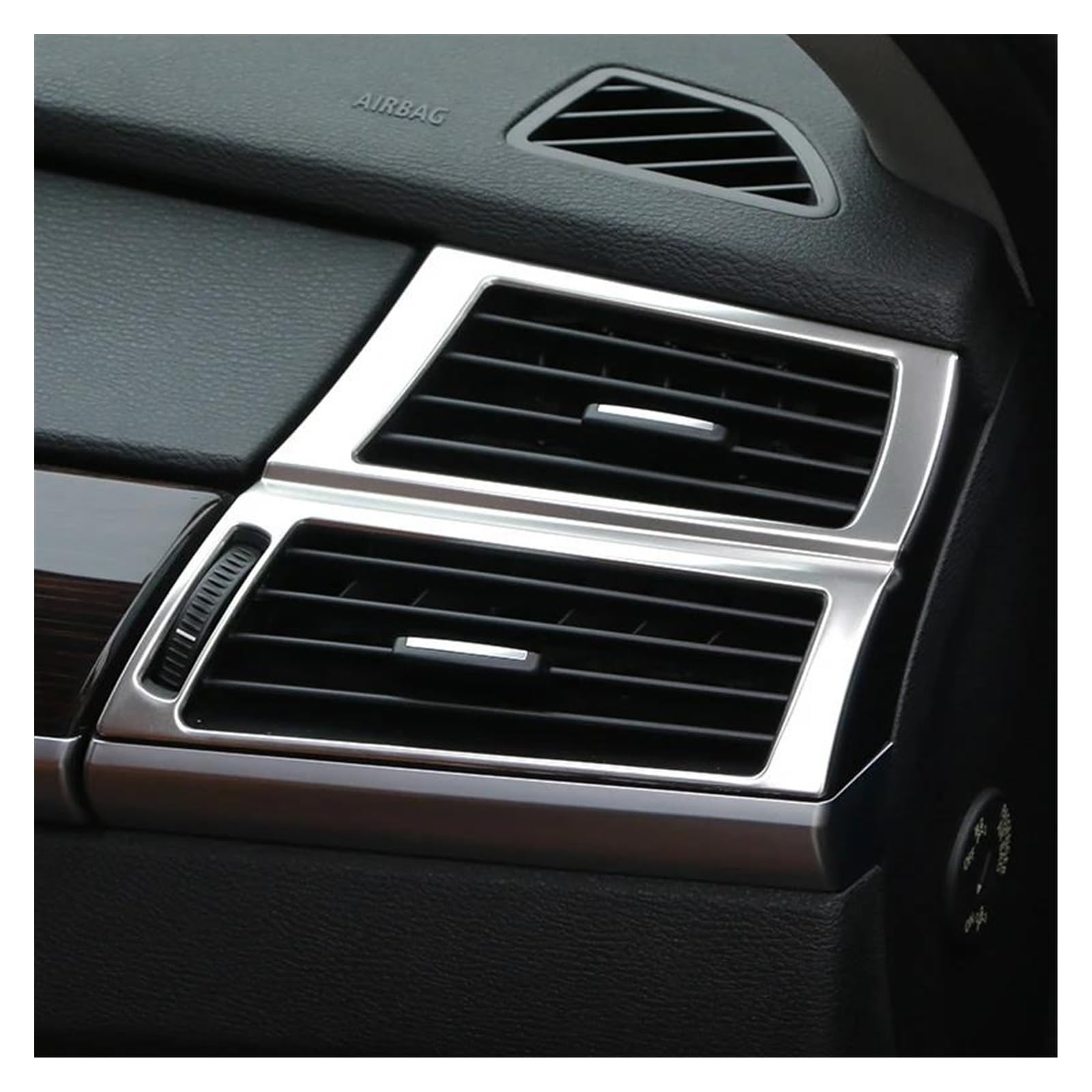 decoraciones interiores coche Lado del tablero coche para aire acondicionado, decoración marco de ventilación, embellecedor para X5 E70 X6 E71, pegatinas cubierta salida