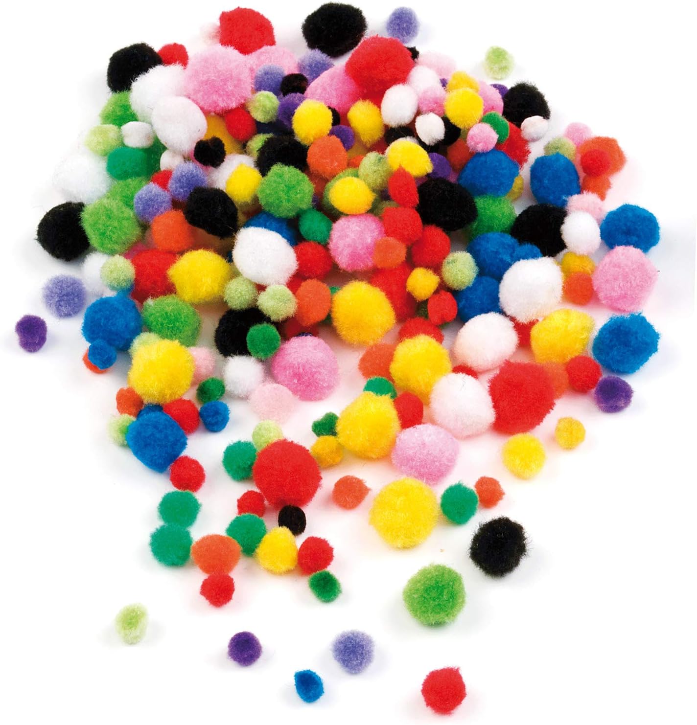 Lot De 200 Pompons à Paillettes Assorties De 1,5 Cm Pour Loisirs Créatifs, Loisirs Créatifs, Décorations (multicolore