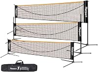 FBSPORT Hordozható Badminton és Teniszhálózat 3-6m Magasságállítható Összecsukható 1