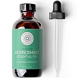 Pure Body Naturals Peppermint Essential Oil, 4 Fl Oz - Pure and Undiluted Mentha Piperita Oil, Therapeutic Grade Aromatherapy Oil for Diffuser, Relaxation and Focus Peppermint 4 Fl Oz (Pack of 1)