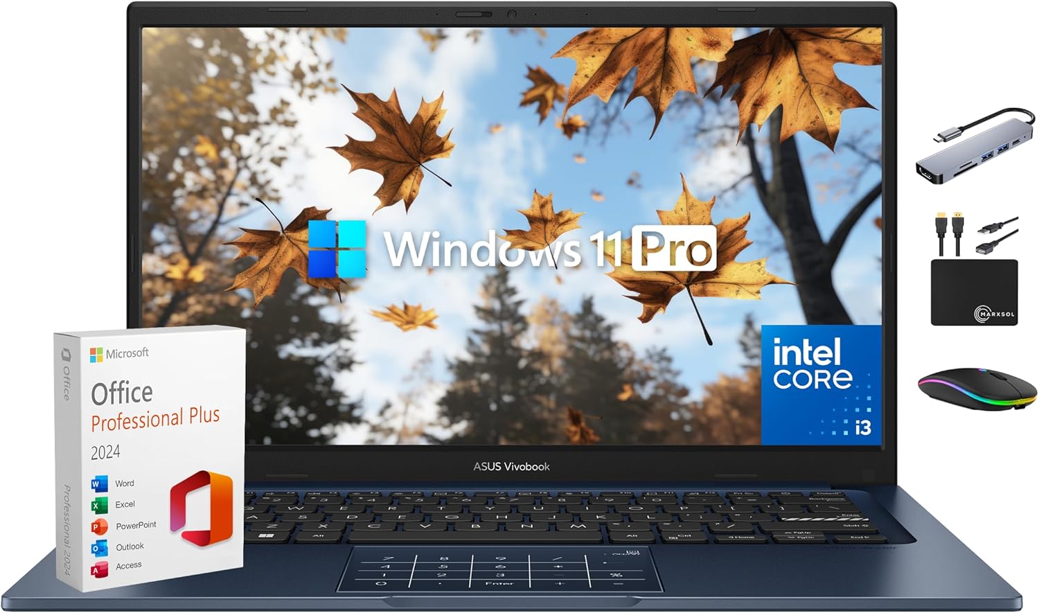 ASUS Vivobook Laptop Computer Business 2025-2026, Lifetime Office, AI Copilot, 1…