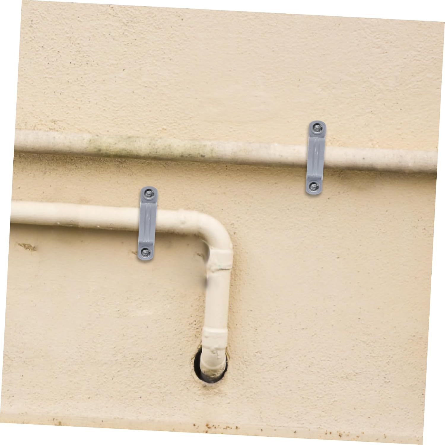 30-Pack 1/2 Inch PVC Pipe Mounting Brackets U-Shaped Pipe Strap Clamps for Water and Cable Support Sturdy PVC Conduit Brackets for Industrial Repair