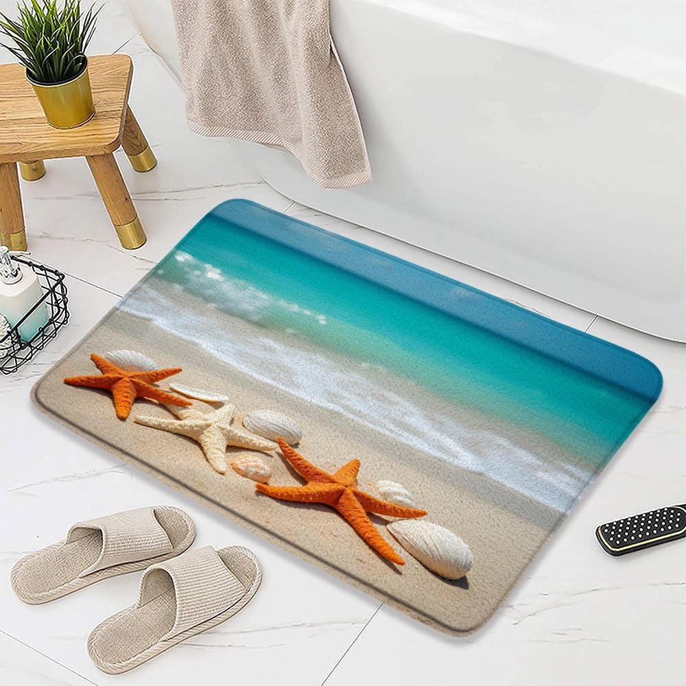 【波紋アート】Real Ocean／barnacle／フジツボ／15cmプリズム Amazon.com: Beach Seashell Starfish Bath Mat Ocean Wave Tropical
