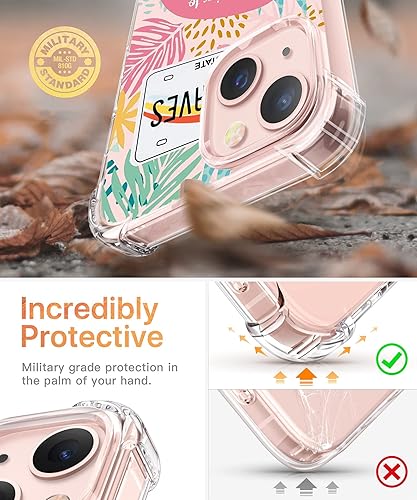 Miniatura 4 de Funda transparente para iPhone 14 Plus de Jesús Dios, citas de positividad cristiana, funda protectora de TPU suave de moda compatible con iPhone 14